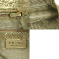 PRADA handbag leather gold ladies e59452j