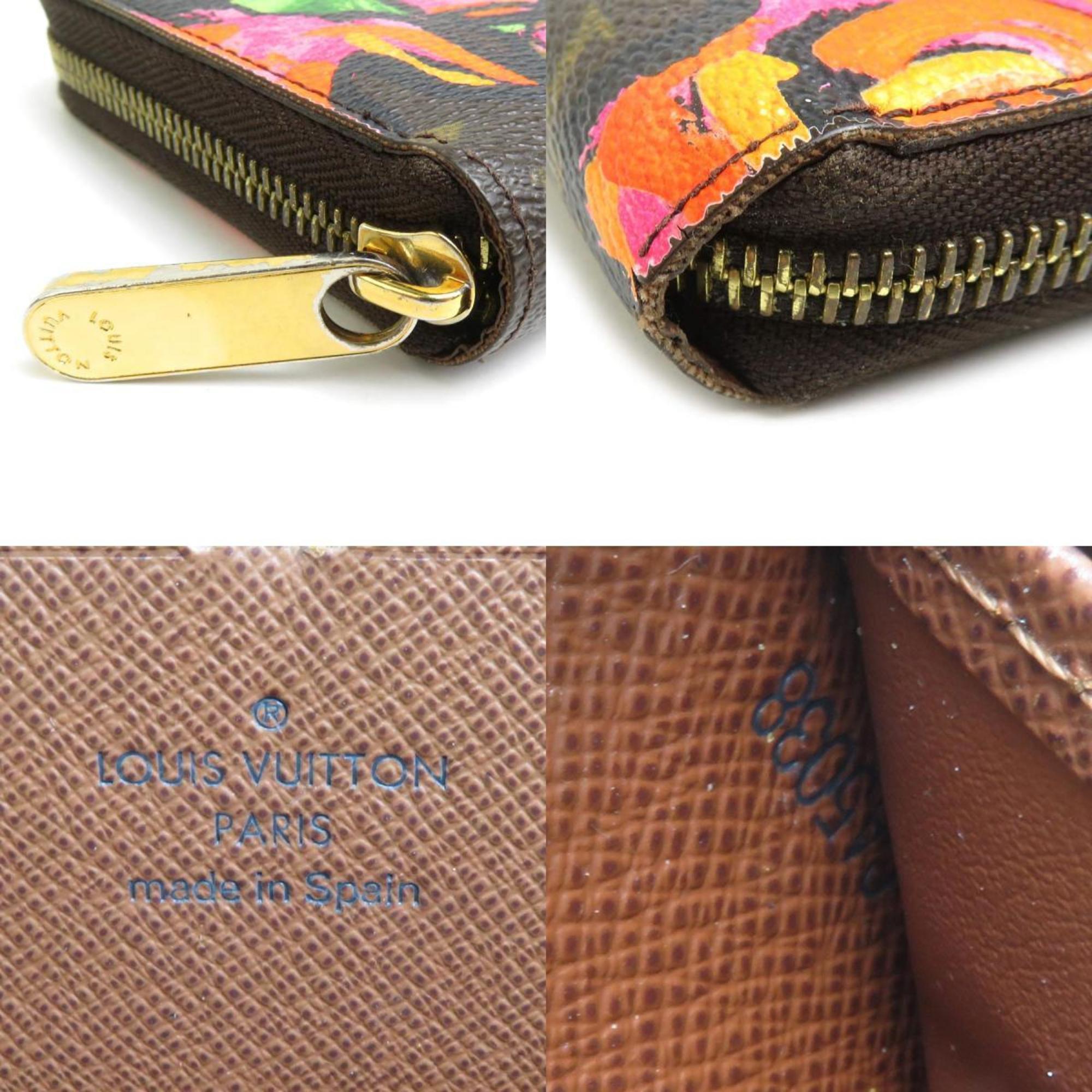 Louis Vuitton LOUIS VUITTON Round Long Wallet Monogram Rose Zippy Canvas Brown Multicolor Gold Women's M93759 e59477a