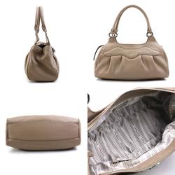 Salvatore Ferragamo handbag Gancini leather beige ladies h30638a