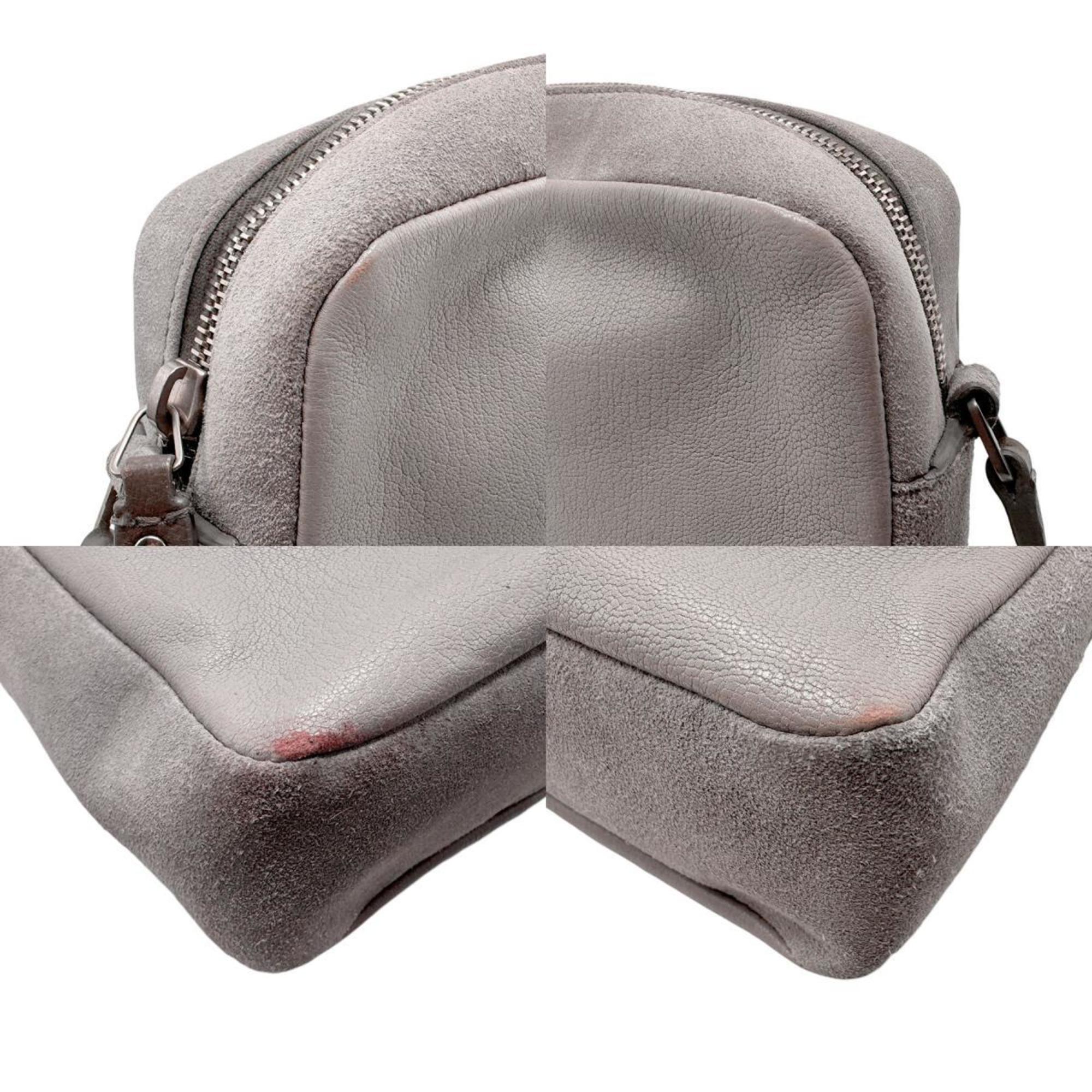 Saint Laurent SAINT LAURENT Shoulder bag Leather Suede Grey Women's 470299 n0695