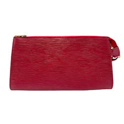 Louis Vuitton LOUIS VUITTON Handbag Pouch Epi Pochette Accessoires Leather Castilian Red Women's M52947 n0687