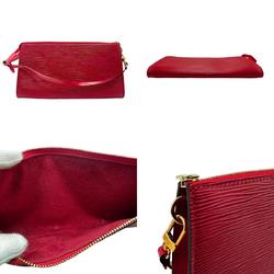 Louis Vuitton LOUIS VUITTON Handbag Pouch Epi Pochette Accessoires Leather Castilian Red Women's M52947 n0687