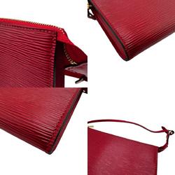 Louis Vuitton LOUIS VUITTON Handbag Pouch Epi Pochette Accessoires Leather Castilian Red Women's M52947 n0687