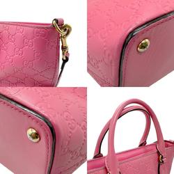 GUCCI Handbag Shoulder Bag Guccissima Leather Pink Gold Women's 432124 z2674