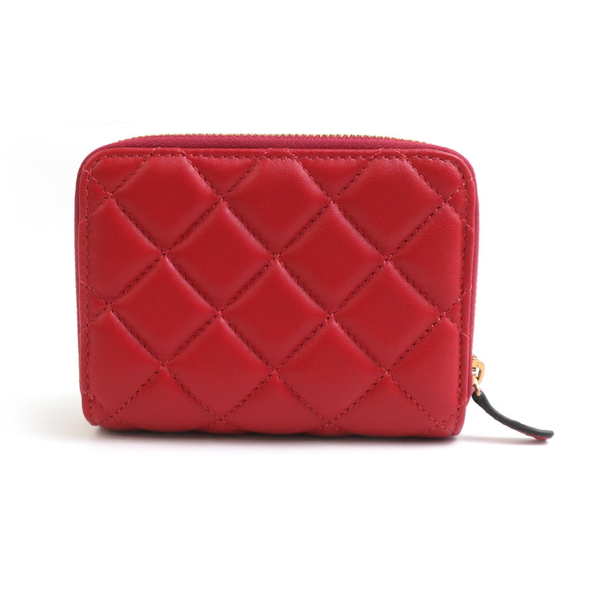 Versace VERSACE Bi-fold wallet Medusa leather red ladies h30651a