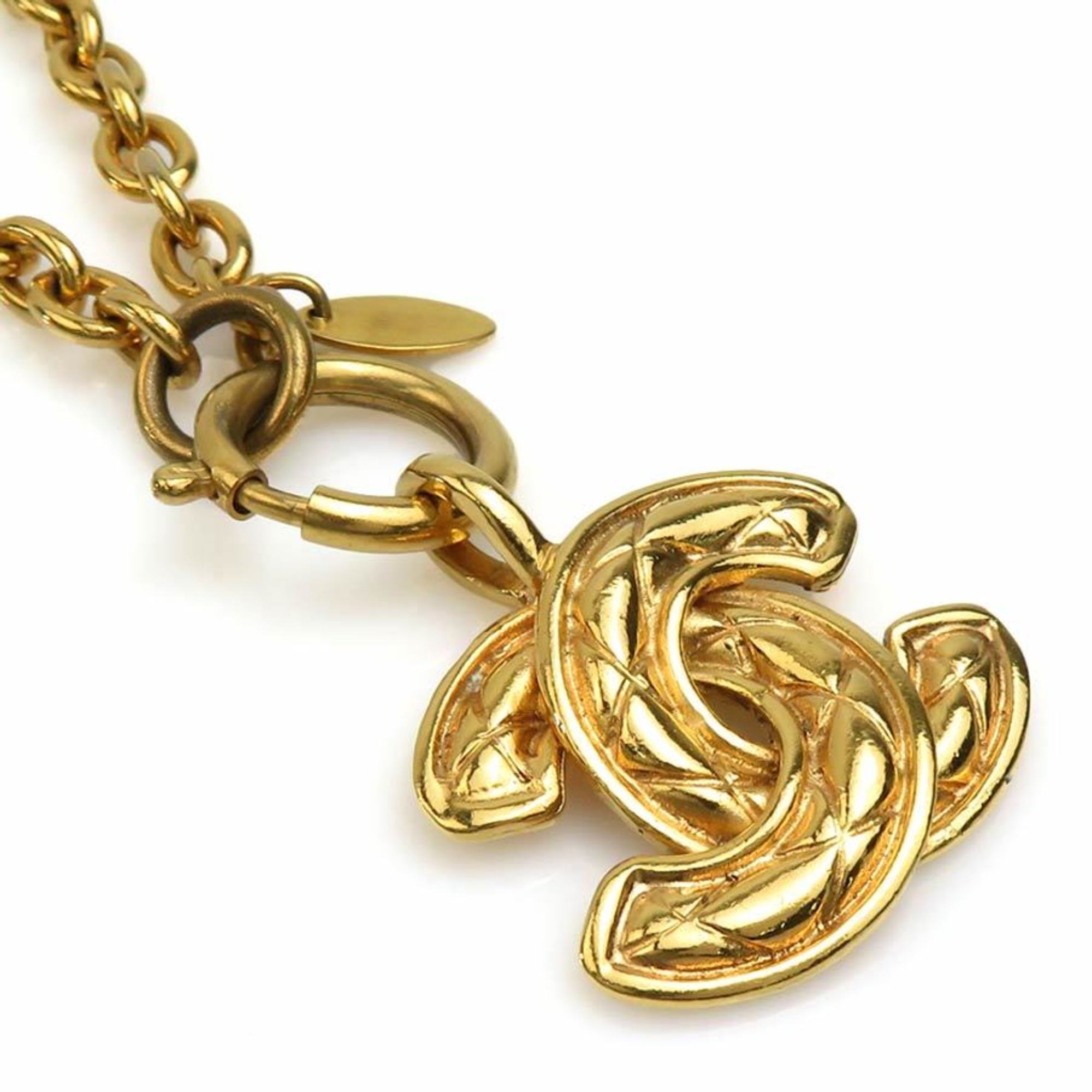 CHANEL Coco Mark Metal Gold Necklace for Women e59508f