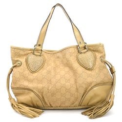 GUCCI handbag Guccissima leather beige light gold ladies 211955 e59453a