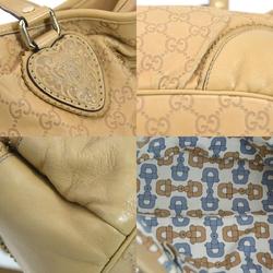 GUCCI handbag Guccissima leather beige light gold ladies 211955 e59453a