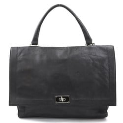 Givenchy handbag leather black silver women's e59455a