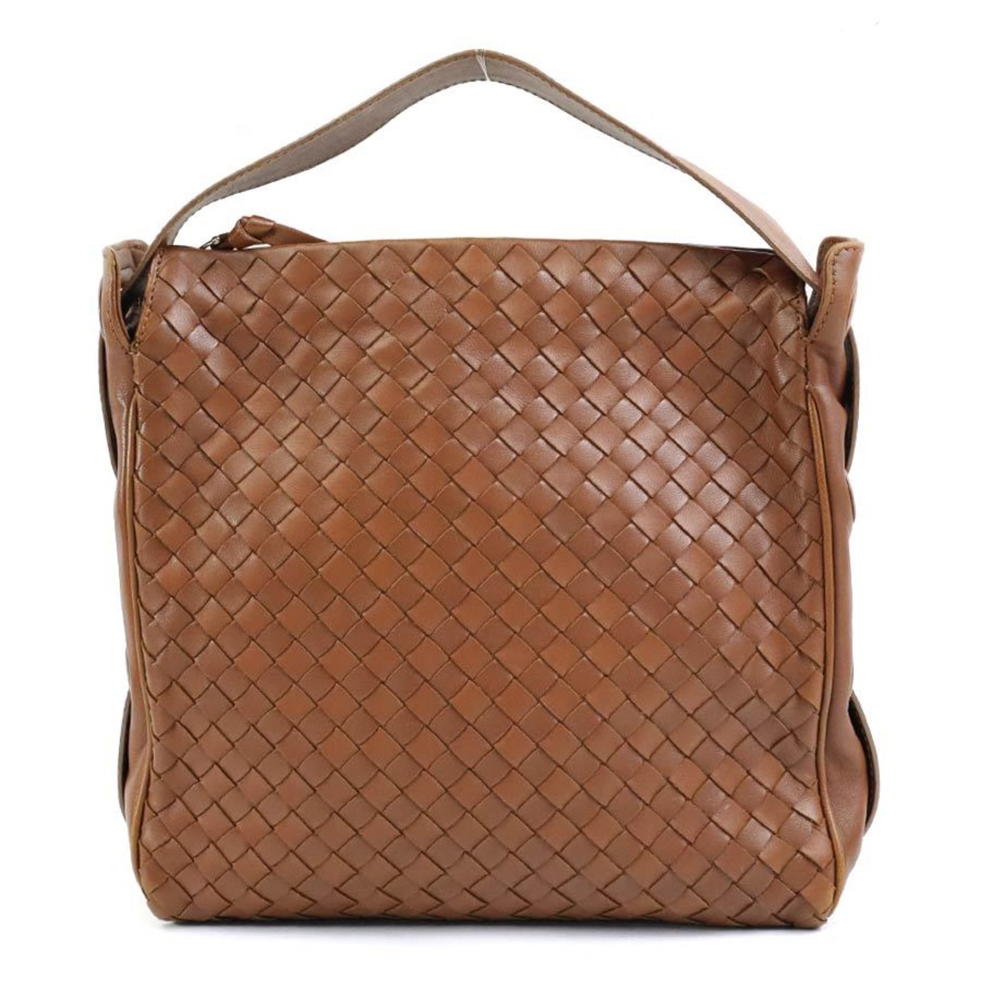 BOTTEGA VENETA Handbag Intrecciato Leather Brown Gold Men's Women's 139260 e59494j