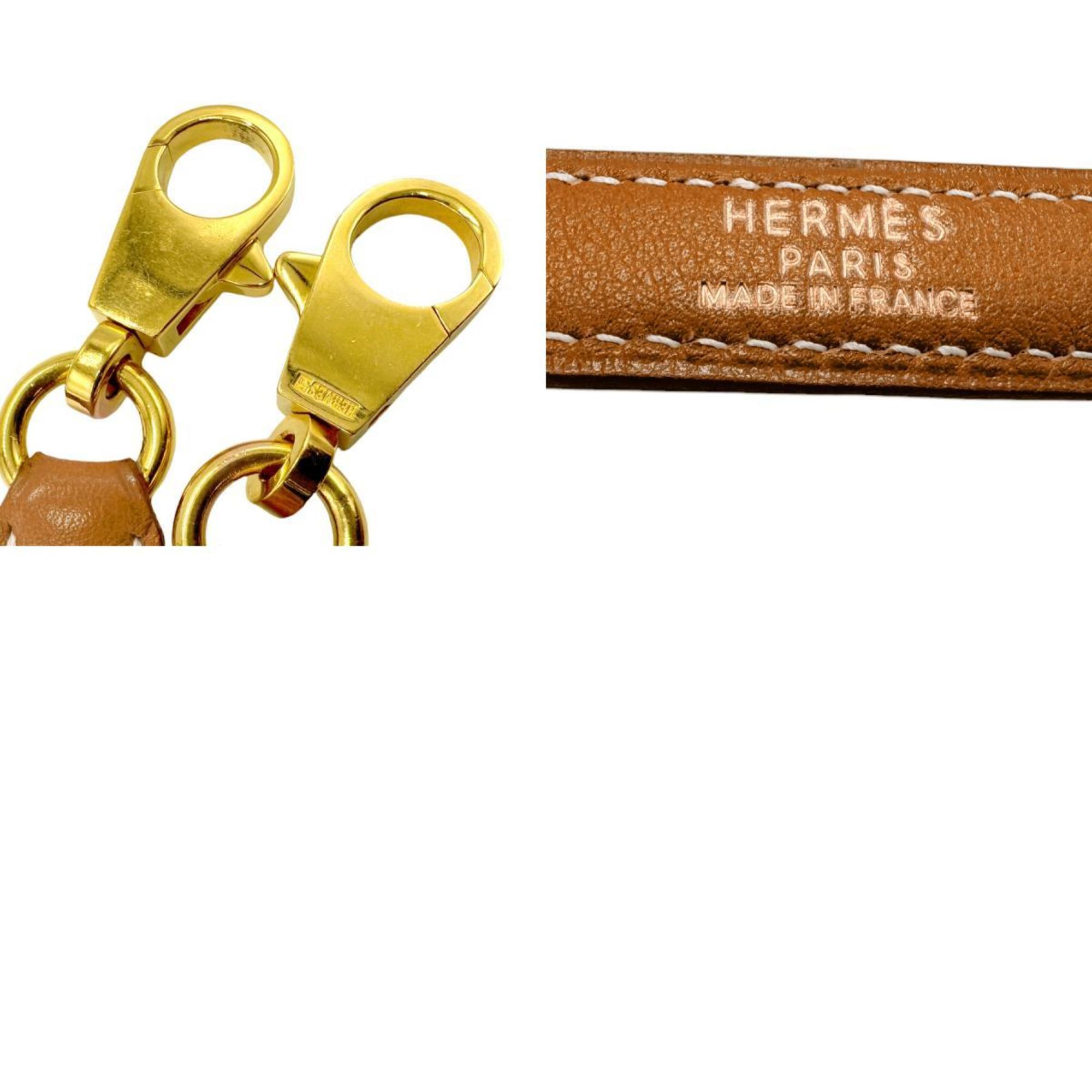 Hermes HERMES Shoulder Strap for Kelly and Bolide, Swift Leather, Gold, Men's Women's, z2721