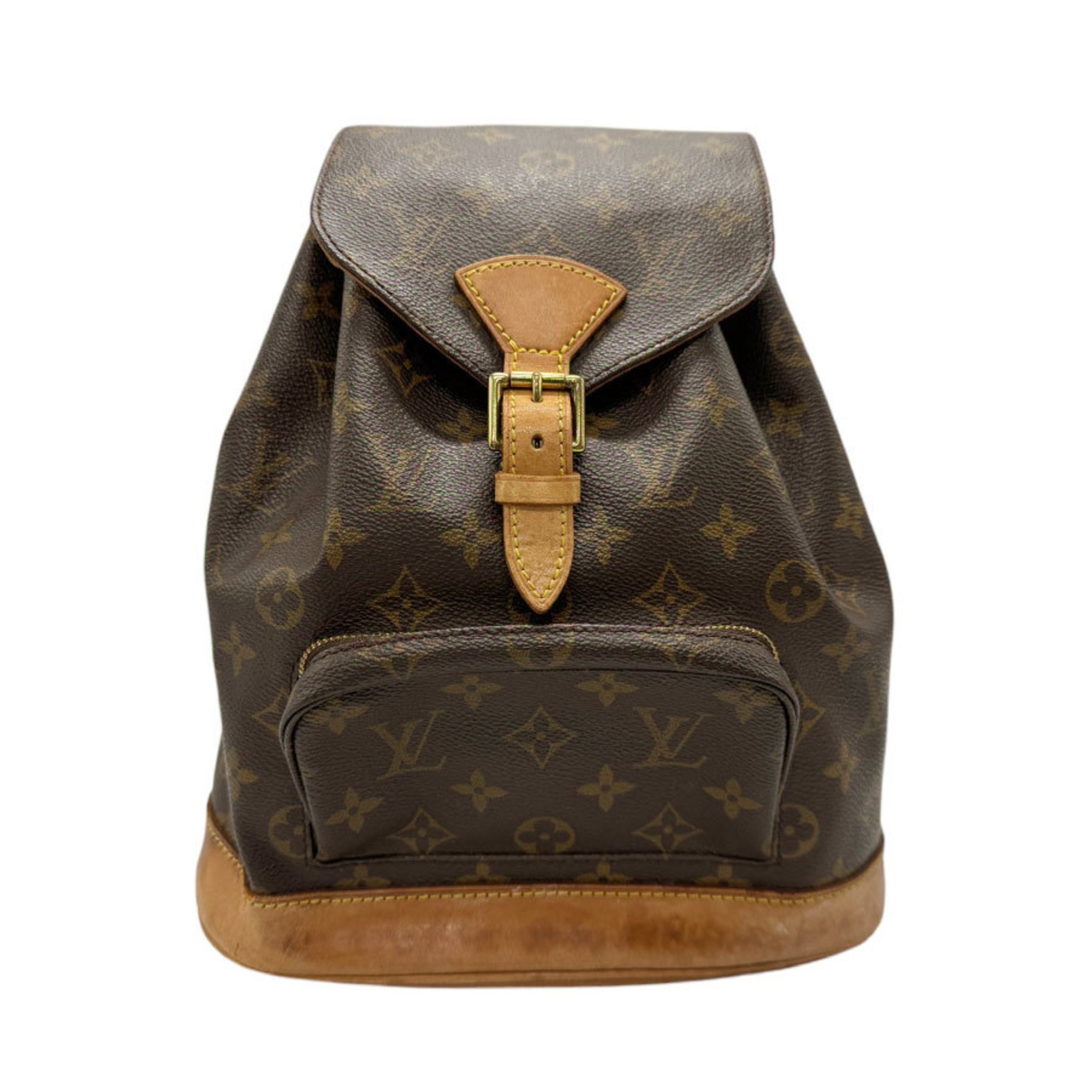 Louis Vuitton LOUIS VUITTON Backpack Monogram Montsouris MM Canvas Brown Men's Women's M51136 n0703