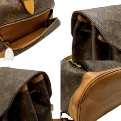 Louis Vuitton LOUIS VUITTON Backpack Monogram Montsouris MM Canvas Brown Men's Women's M51136 n0703