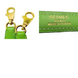 Hermes Shoulder Strap for Kelly and Bolide, Swift Leather, Apple Granny, Gold, Men's Women's, z2718