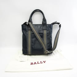 Bally TACILO ISETAN Men's Leather Shoulder Bag,Tote Bag Navy