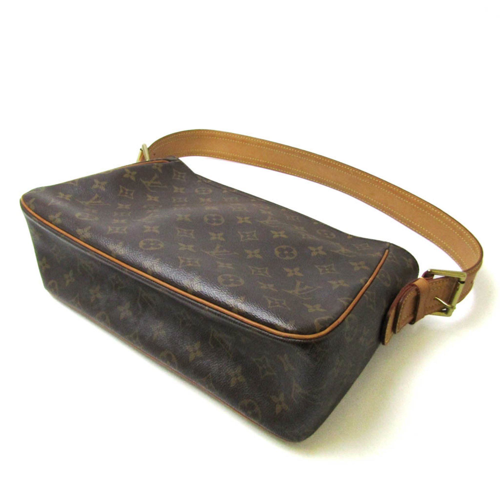 Louis Vuitton Monogram Vivasite GM M51163 Women's Shoulder Bag Brown