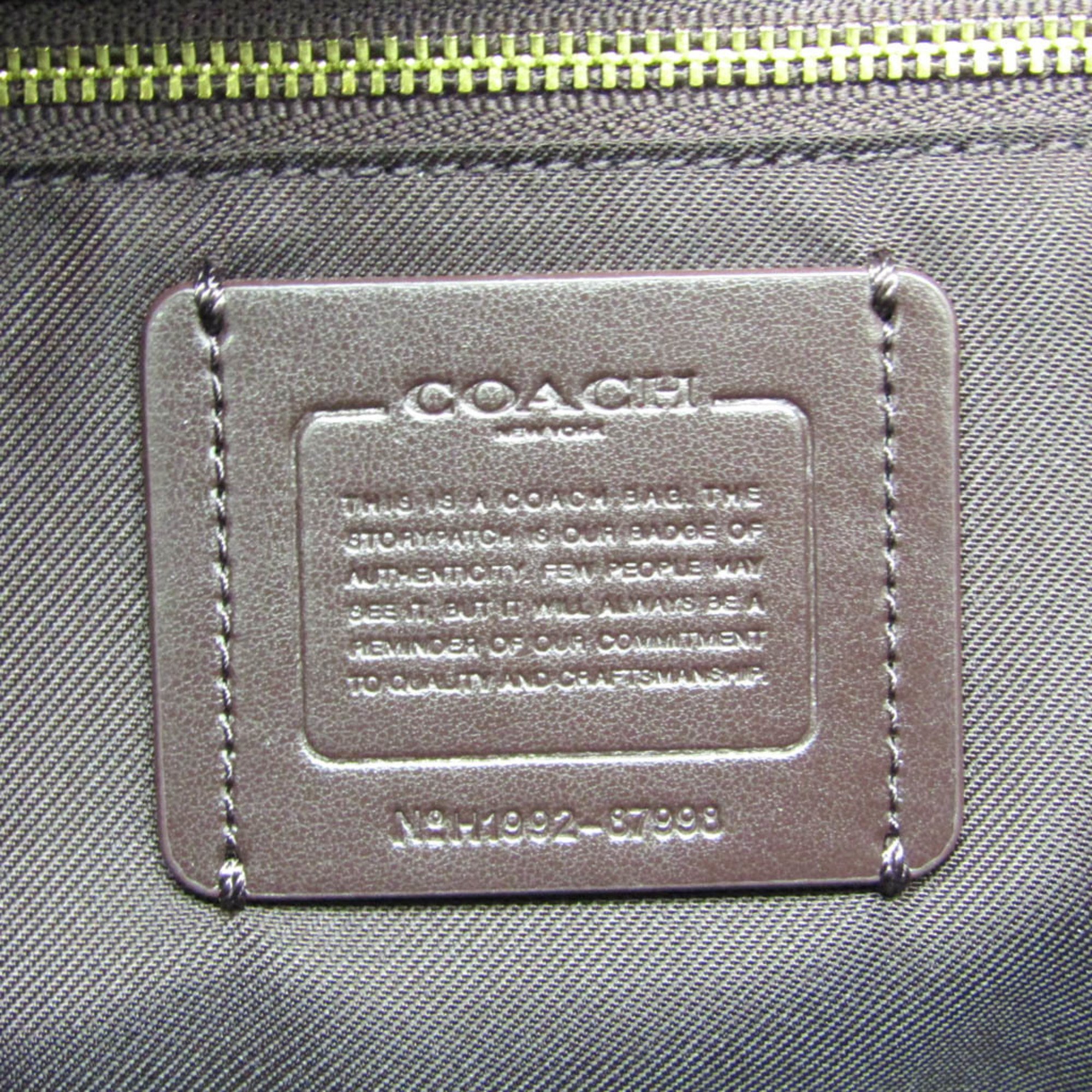 Coach Dreamer 87998 Women's Leather,Tweed Handbag,Shoulder Bag Black