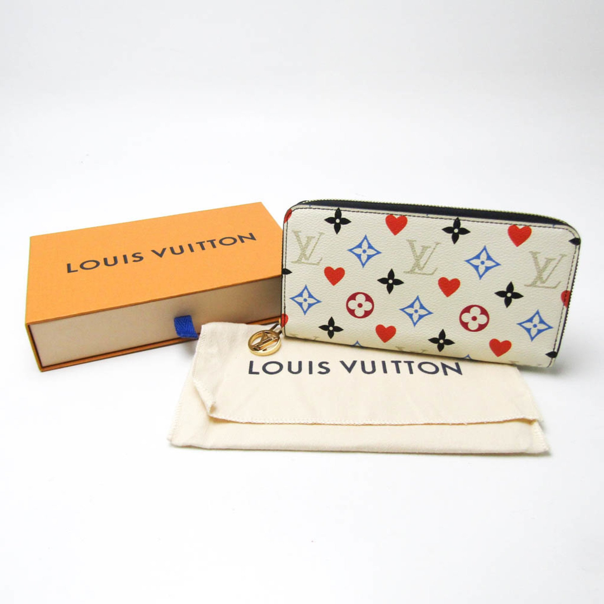 Louis Vuitton Monogram Game On Zippy Wallet M57491 Women,Men Monogram Long Wallet (bi-fold) Multi-color,White