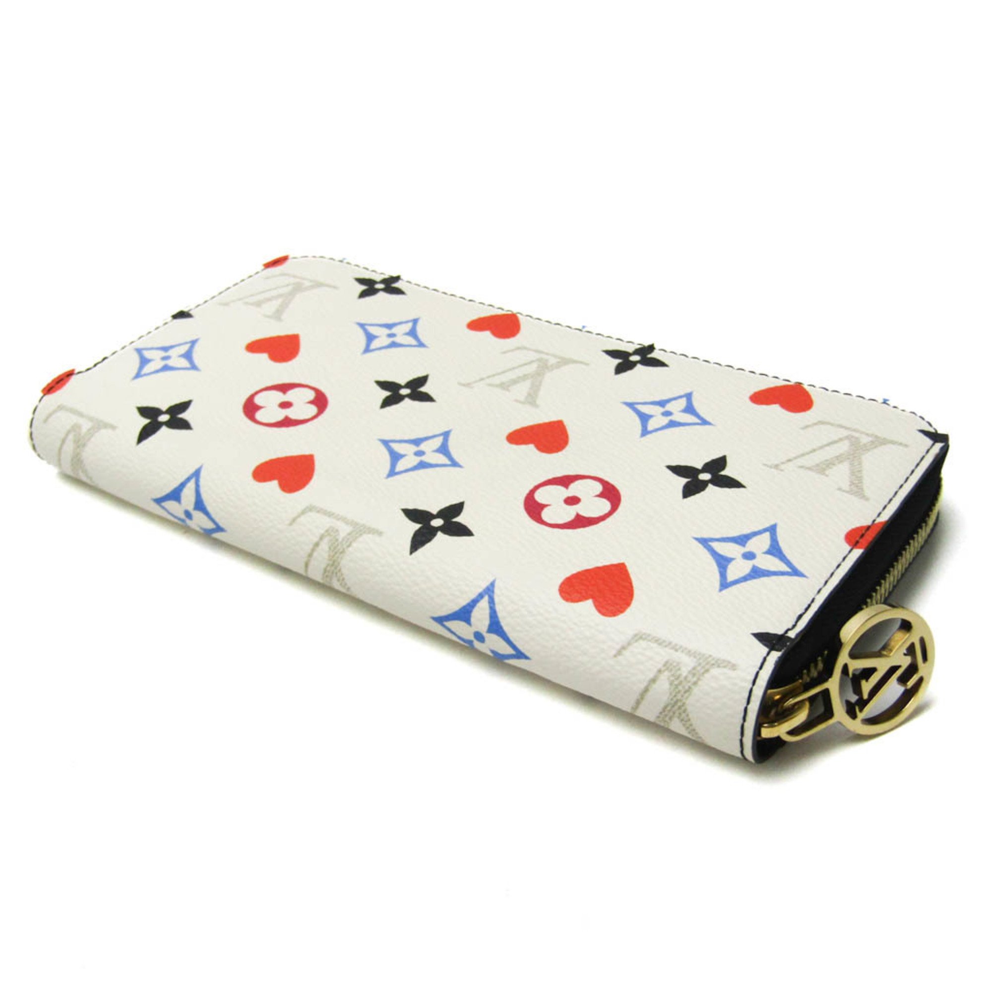 Louis Vuitton Monogram Game On Zippy Wallet M57491 Women,Men Monogram Long Wallet (bi-fold) Multi-color,White