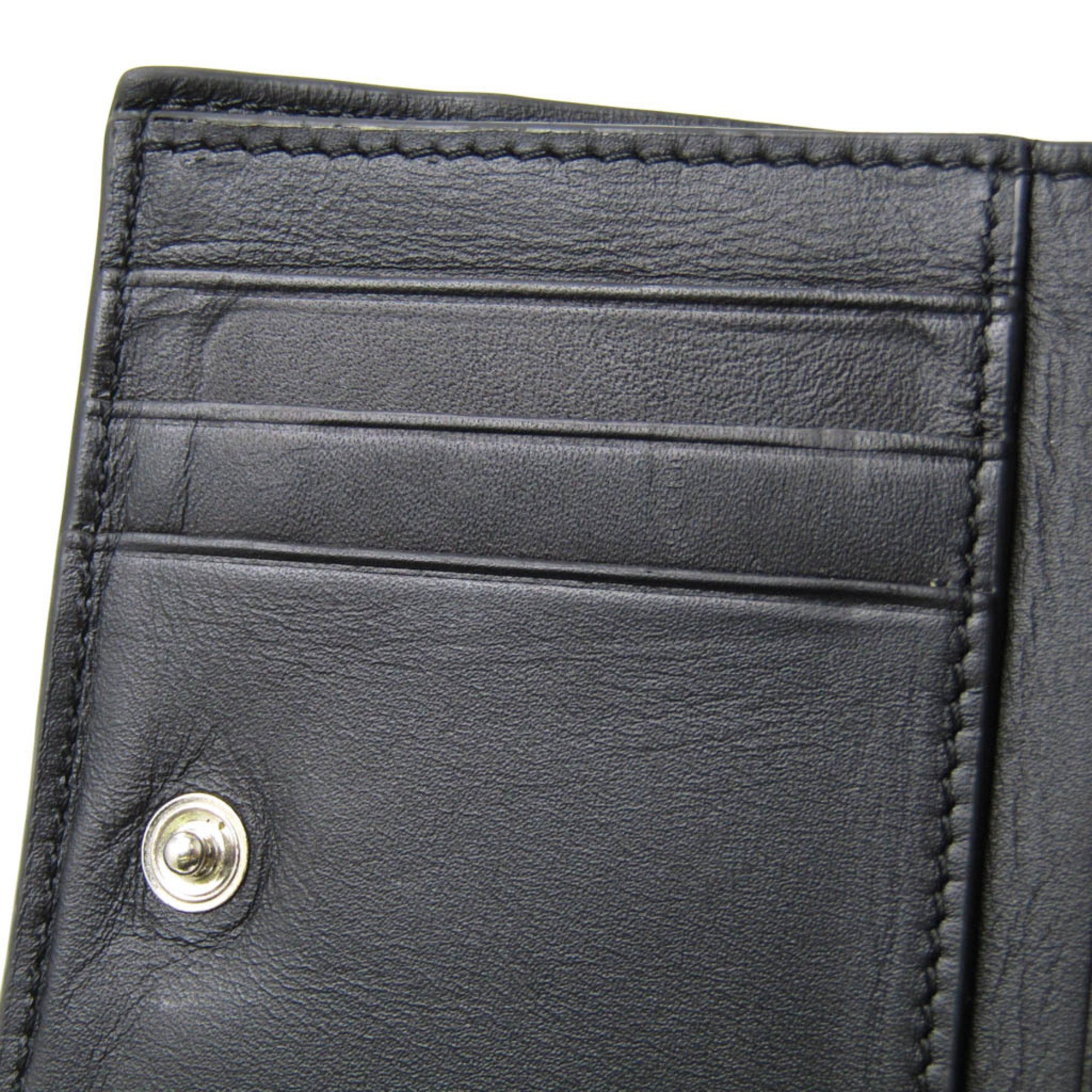 Loewe Puzzle Slim Compact Wallet C510W73X02 Men,Women Leather Wallet (bi-fold) Black