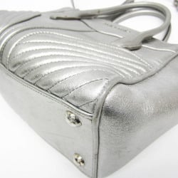 Miu Miu NAPPA BIKER 5BA145 Women's Leather Handbag,Shoulder Bag Silver