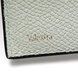 Valextra Money Clip Men,Women Leather Bill Wallet (bi-fold) Light Green