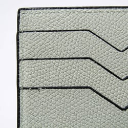 Valextra Money Clip Men,Women Leather Bill Wallet (bi-fold) Light Green