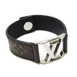 Louis Vuitton Hockenheim Bracelet M6141 Metal,Monogram Bangle Brown,Silver