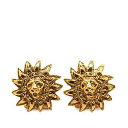 Chanel Lion Sun Chain Motif Cufflinks Gold Plated Women's CHANEL