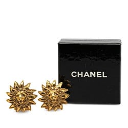 Chanel Lion Sun Chain Motif Cufflinks Gold Plated Women's CHANEL