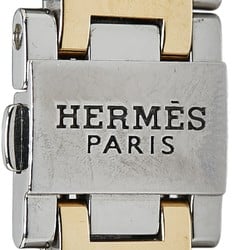 Hermes Clipper Classic Watch CP1.320 Quartz Shell Dial Stainless Steel Ladies HERMES