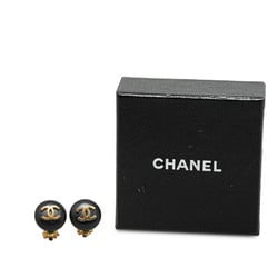 Chanel Coco Mark Earrings Gold Plated Women's CHANEL