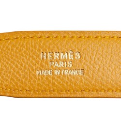 Hermes H-Belt Constance Reversible Belt Size: 65 Yellow Black Leather Women's HERMES