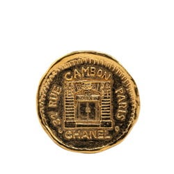 CHANEL 31 RUE CAMBON Brooch Gold Plated Women's