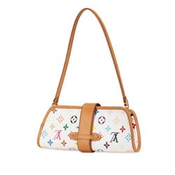 Louis Vuitton Monogram Multicolor Shirley Handbag M40049 Blanc White PVC Leather Women's LOUIS VUITTON