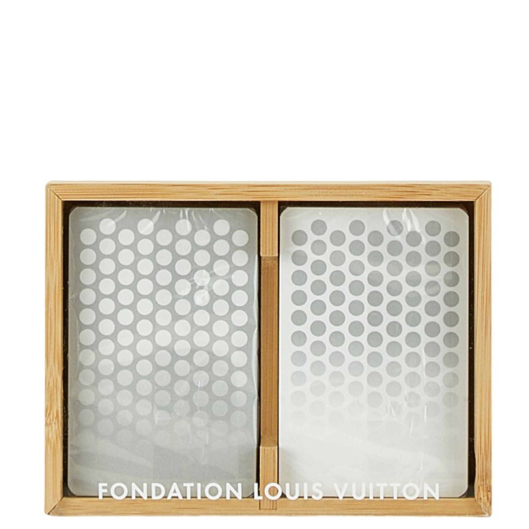 Louis Vuitton Paris Exclusive Museum Fondation Playing Cards White Grey Paper Women's LOUIS VUITTON