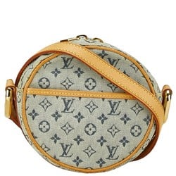 Louis Vuitton Monogram Jeanne PM Shoulder Bag M92001 Blue Brown Canvas Leather Women's LOUIS VUITTON