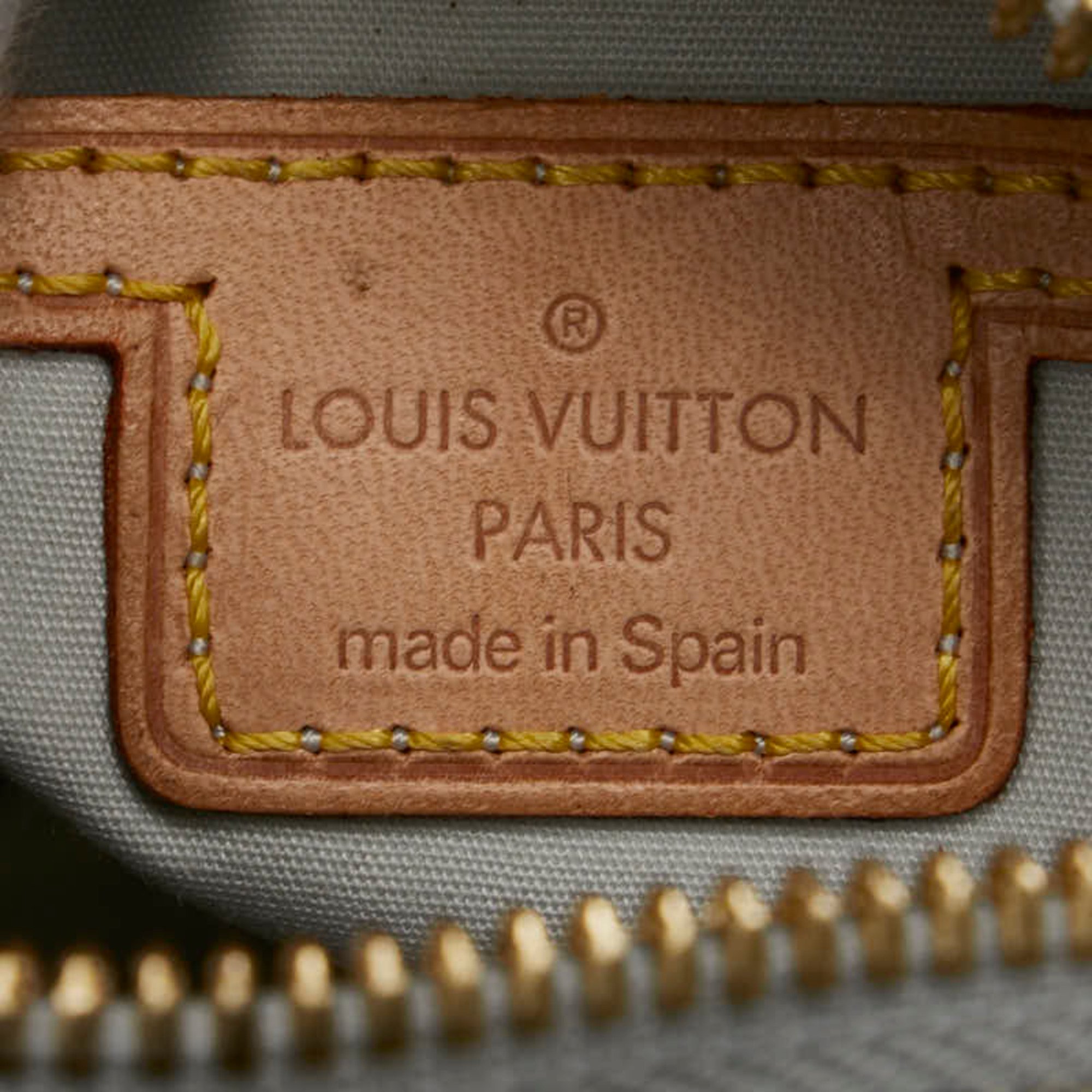 Louis Vuitton Monogram Jeanne PM Shoulder Bag M92001 Blue Brown Canvas Leather Women's LOUIS VUITTON