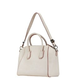 Givenchy Antigona Shoulder Bag White Leather Women's