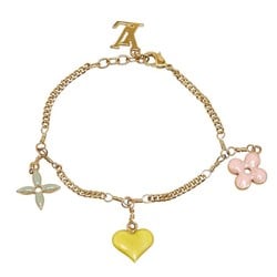 Louis Vuitton Sweet Monogram Bracelet M65477 Gold Multi-Color Plated Women's LOUIS VUITTON