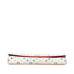 Louis Vuitton Monogram Multicolor Portefeuille Sarah Long Wallet M93745 Blanc White PVC Leather Women's LOUIS VUITTON