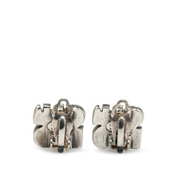 Chanel Earrings Silver Beige Metal Women's CHANEL