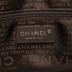 CHANEL Coco Mark Tote Bag Brown Caviar Skin Women's