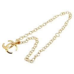 Chanel Coco Mark Chain Necklace Gold Plated Women's CHANEL