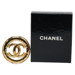 Chanel Coco Mark Brooch Gold Plated Women's CHANEL