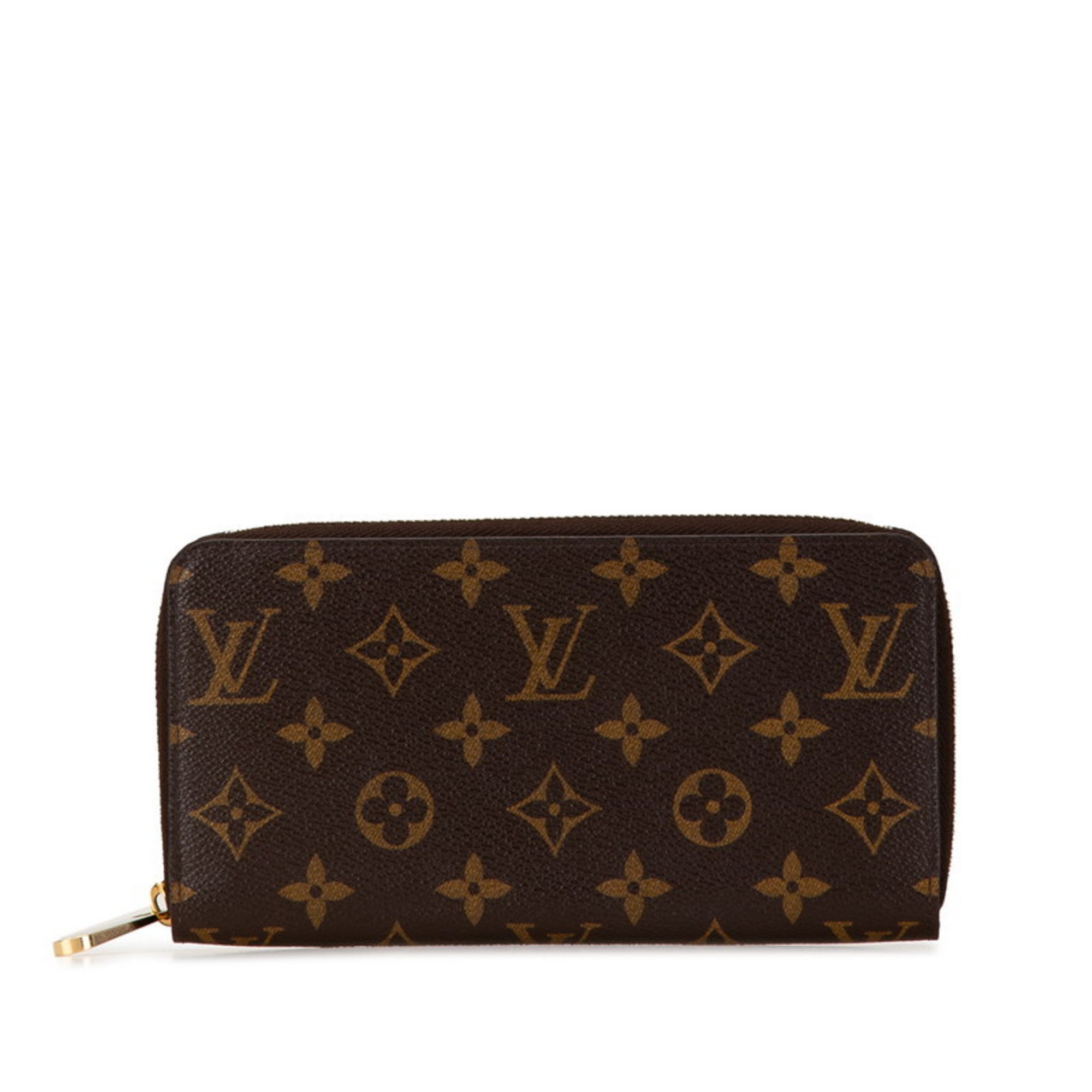 Louis Vuitton Monogram Zippy Wallet Round Long M60017 Brown PVC Women's LOUIS VUITTON