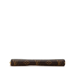 Louis Vuitton Monogram Zippy Wallet Round Long M60017 Brown PVC Women's LOUIS VUITTON