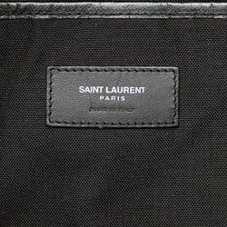 Saint Laurent Backpack Black Canvas Leather Women's SAINT LAURENT