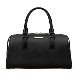 Burberry Nova Check Handbag Black Leather Women's BURBERRY