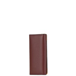 Cartier Must Line 4-ring key case, wine red, Bordeaux, leather, for women, CARTIER